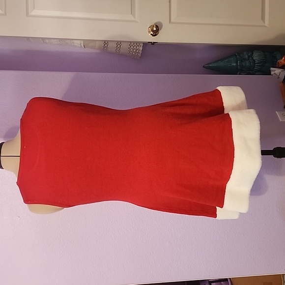99 Jane Strret Christmas Red and White Sweater Dress Size XL - Picture 3 of 7